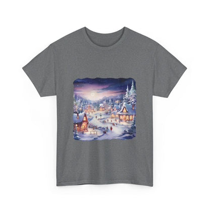 Snowy Christmas Village 3 - T-Shirt