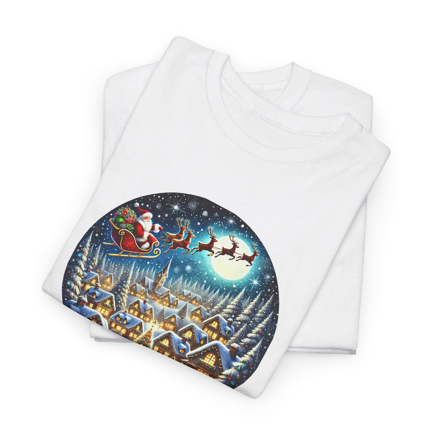 Santa's Snowy Flight - T-Shirt