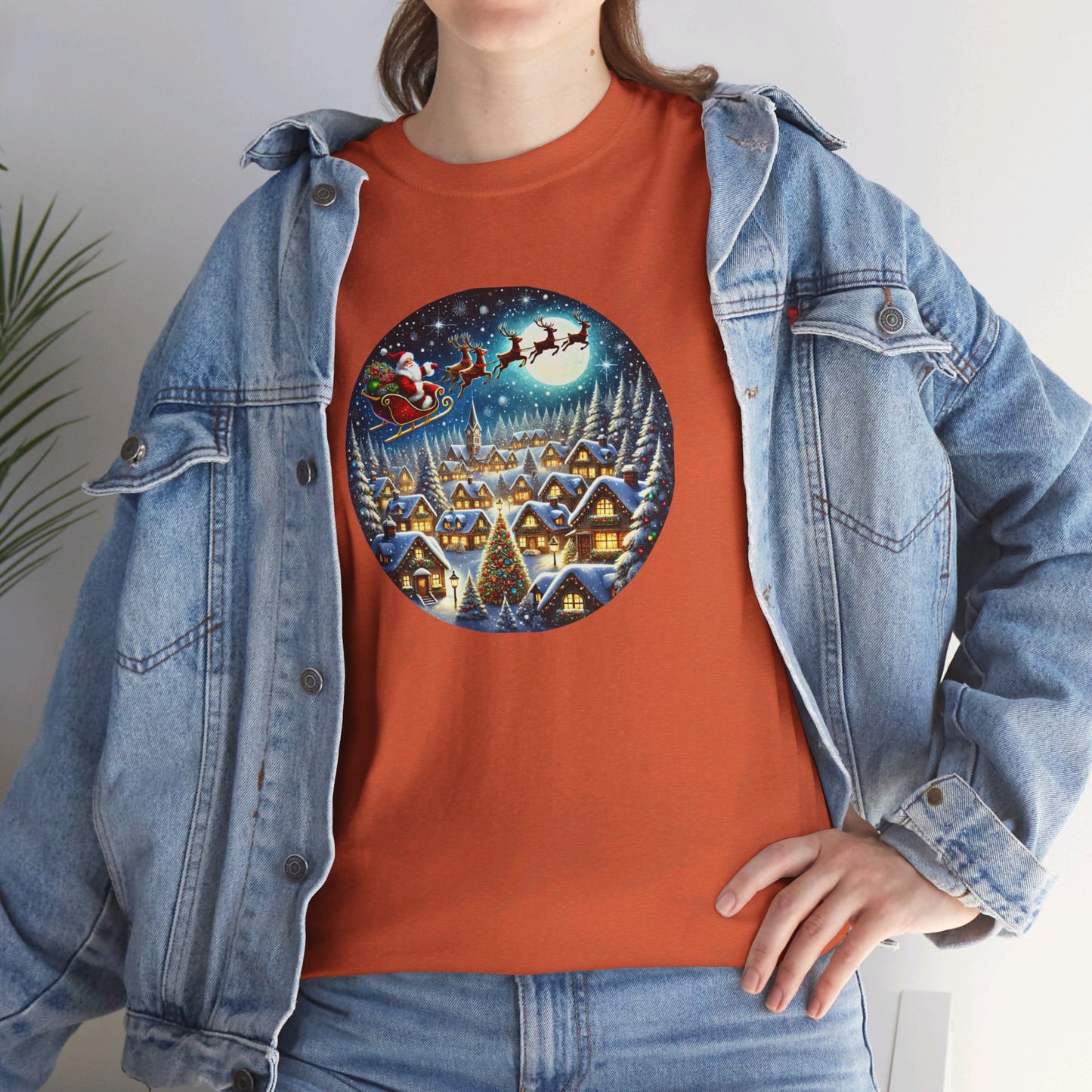 Santa's Snowy Flight - T-Shirt