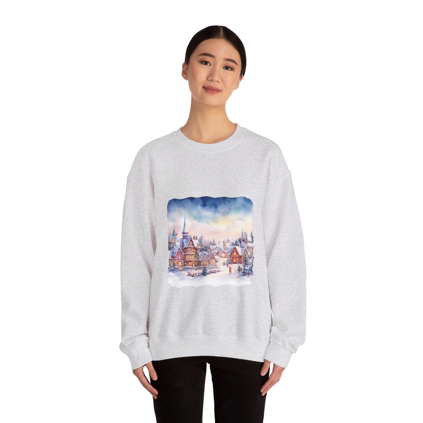 Snowy Christmas Village 7 - Sweatshirt