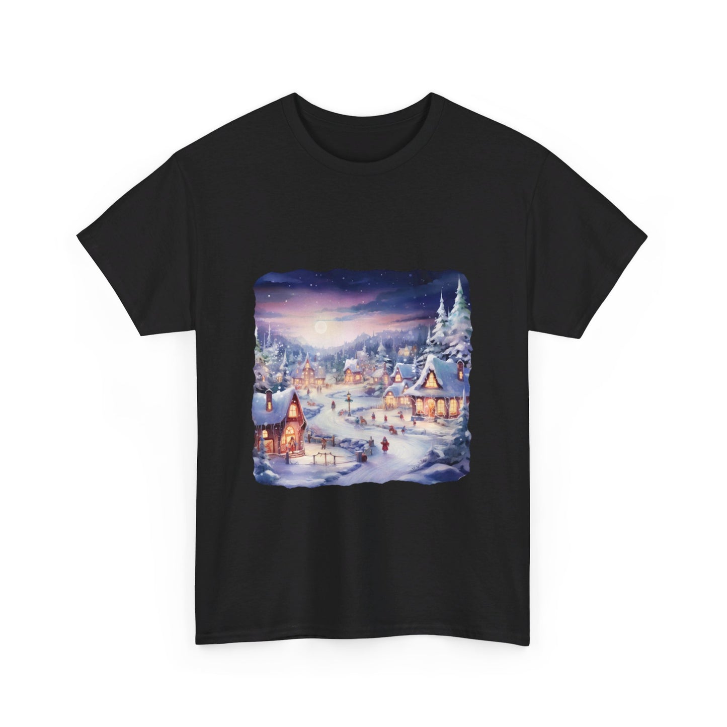 Snowy Christmas Village 3 - T-Shirt