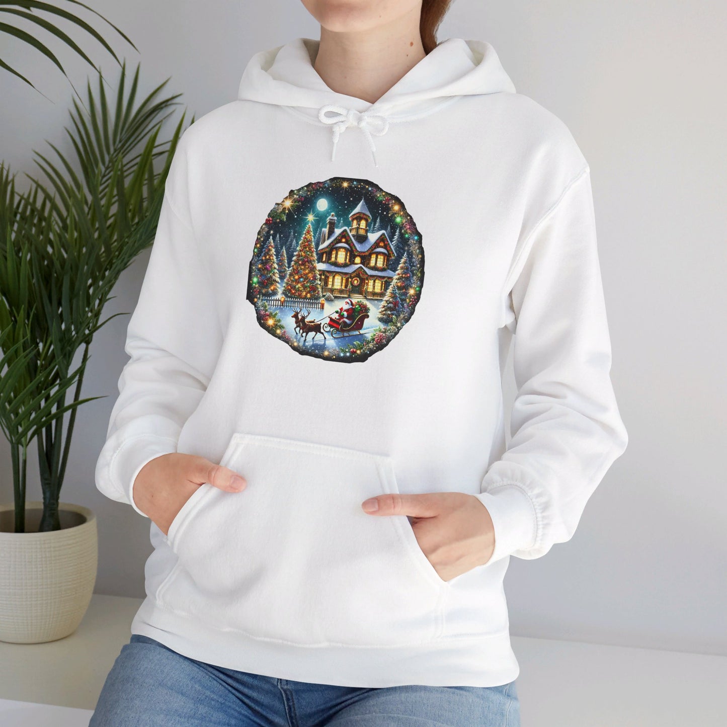 Santa's Frosty Ride - Hooded Sweatshirt