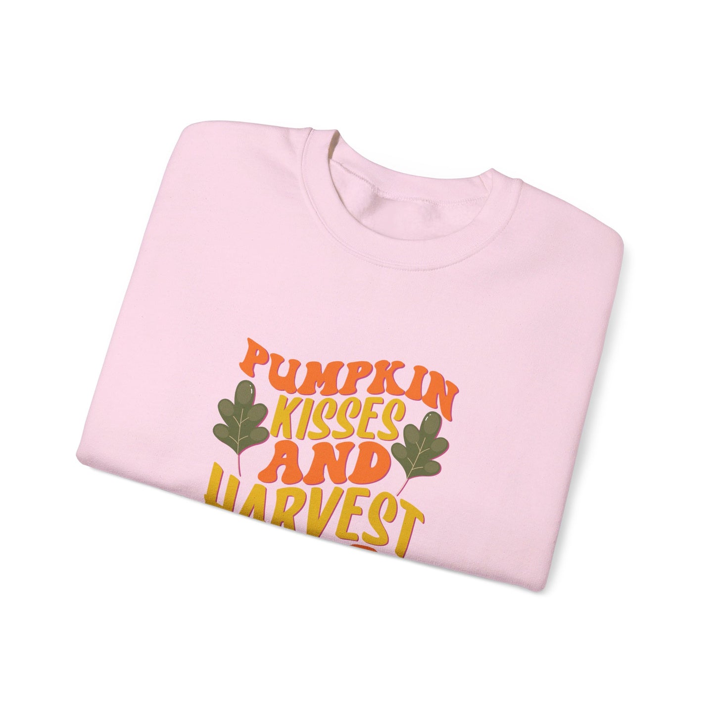 Pumpkin Kisses And Harvest Wishes - Crewneck Sweatshirt