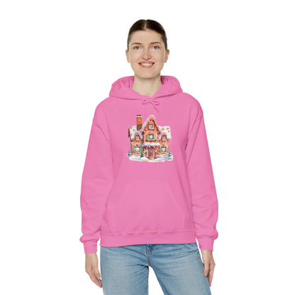 Snowy Christmas Village 14 - Hooded Sweatshirt