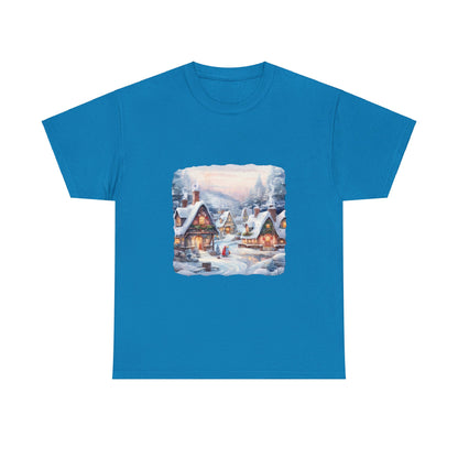 Snowy Christmas Village 6 - T-Shirt