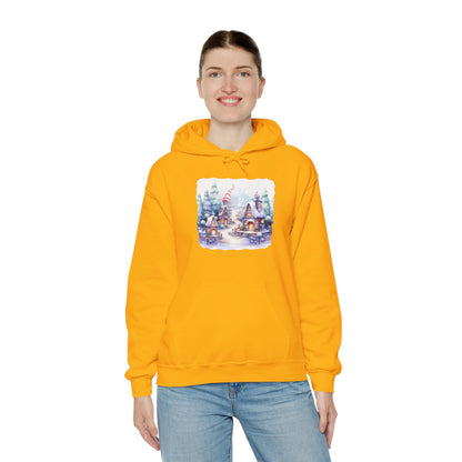 Snowy Christmas Village 4 - Hooded Sweatshirt