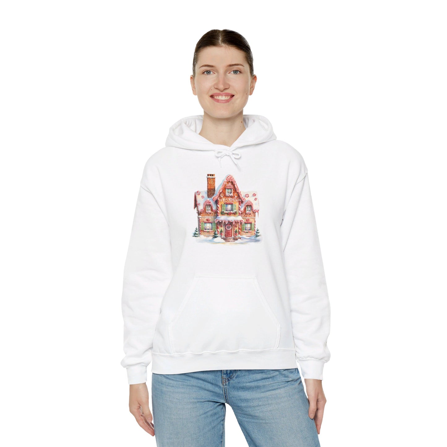 Snowy Christmas Village 14 - Hooded Sweatshirt