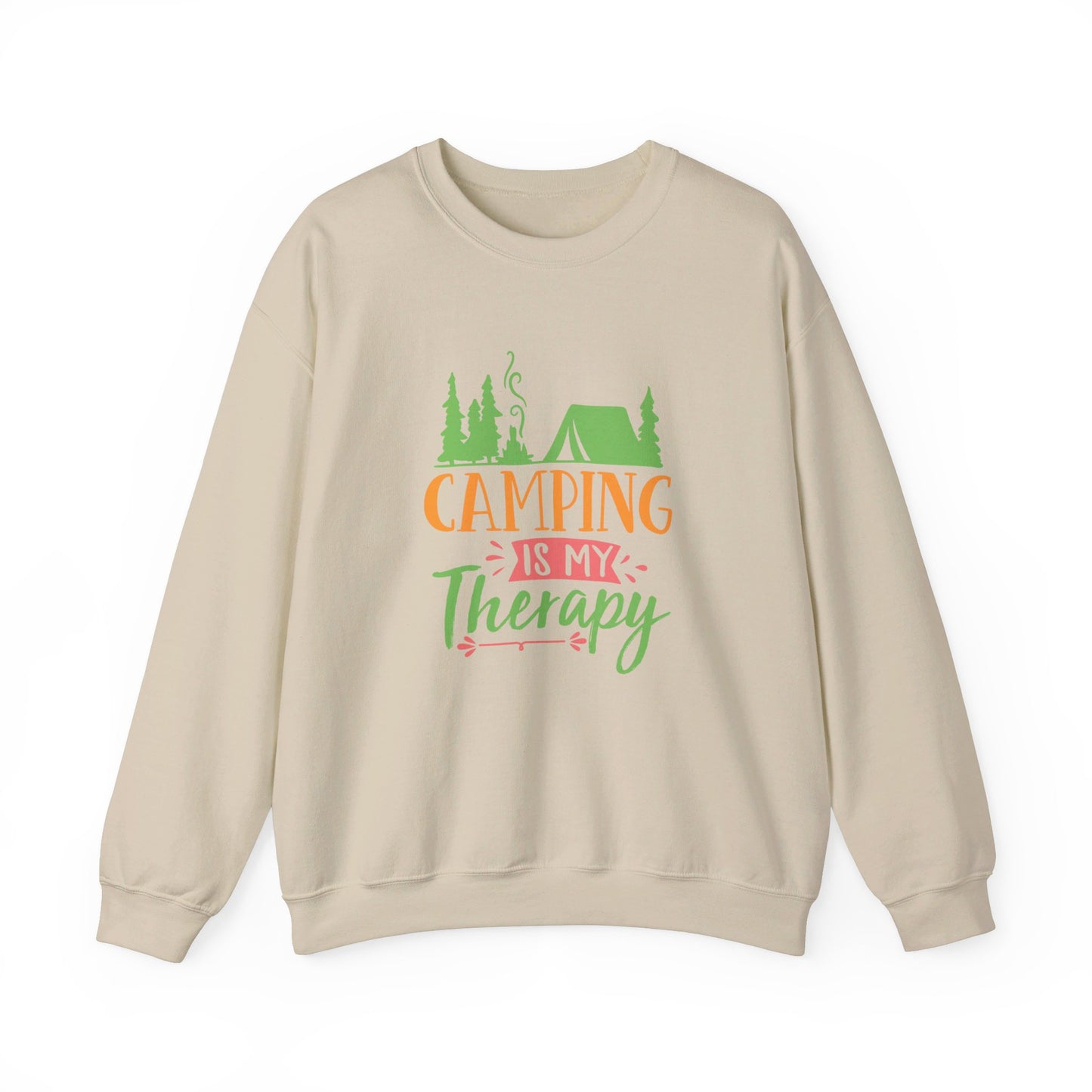 Camping Is My Therapy  - Crewneck Sweatshirt