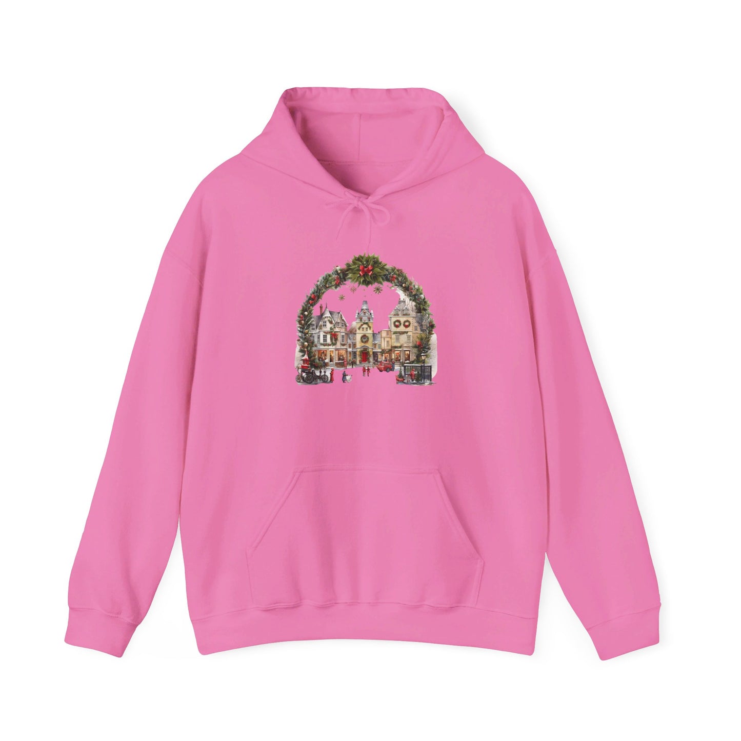 Village Christmas Eve - Hooded Sweatshirt