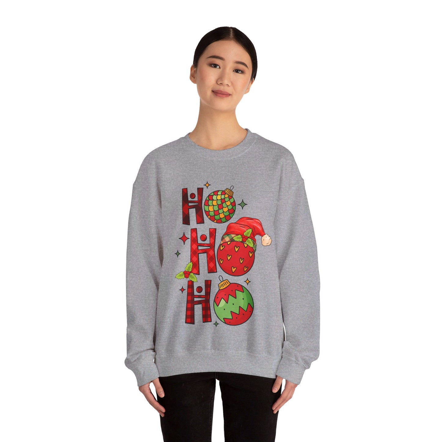 Ho Ho Ho - Christmas Light - Crewneck Sweatshirt