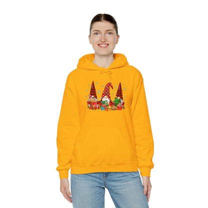 Christmas Gnome Trio - Hooded Sweatshirt