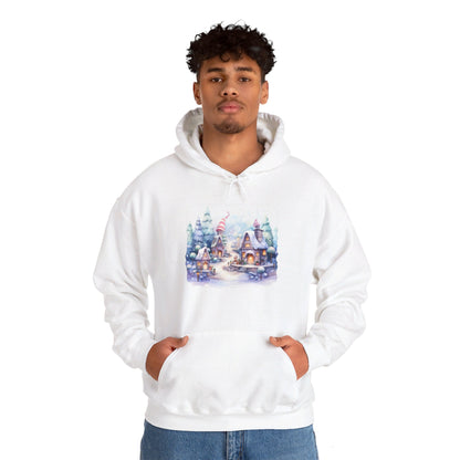 Snowy Christmas Village 4 - Hooded Sweatshirt