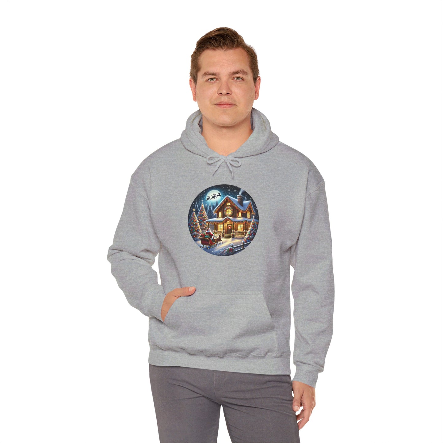 Santa's Joyful Ride - Hooded Sweatshirt