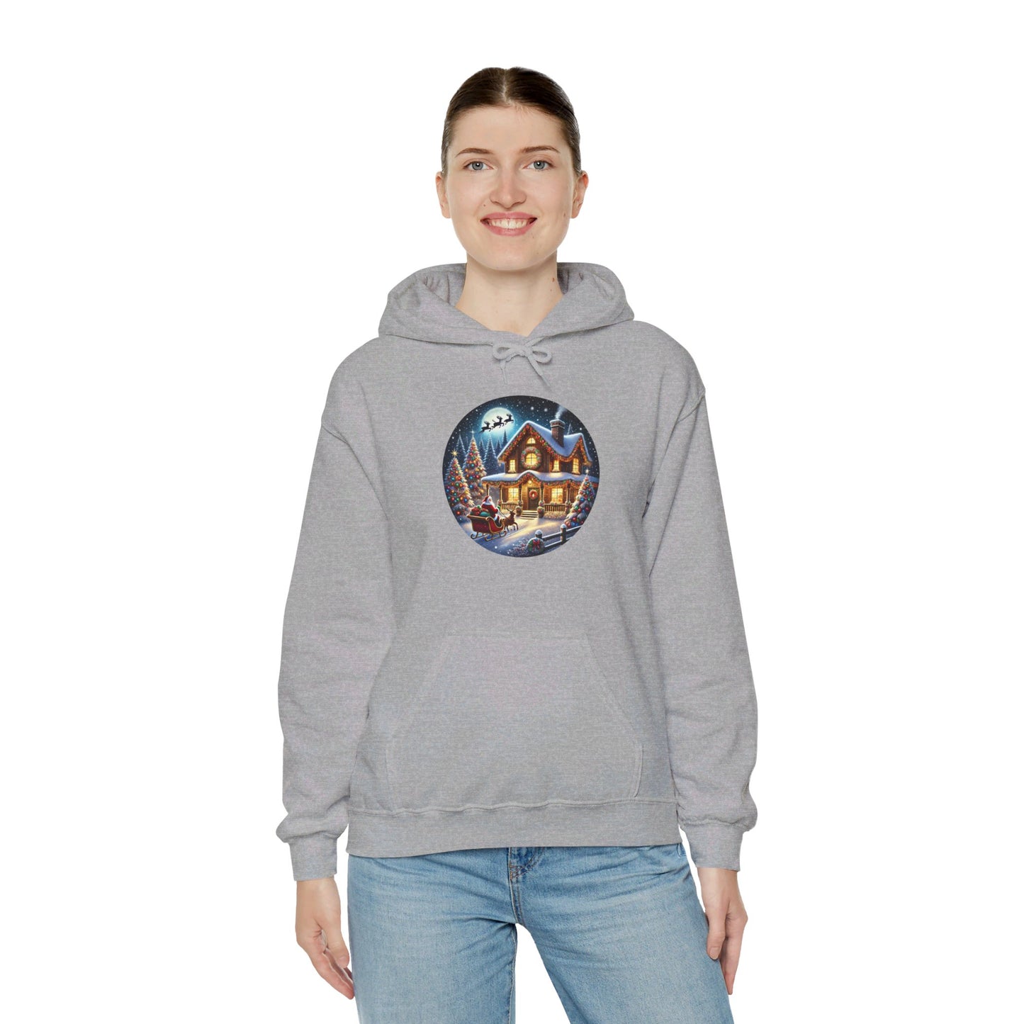 Santa's Joyful Ride - Hooded Sweatshirt