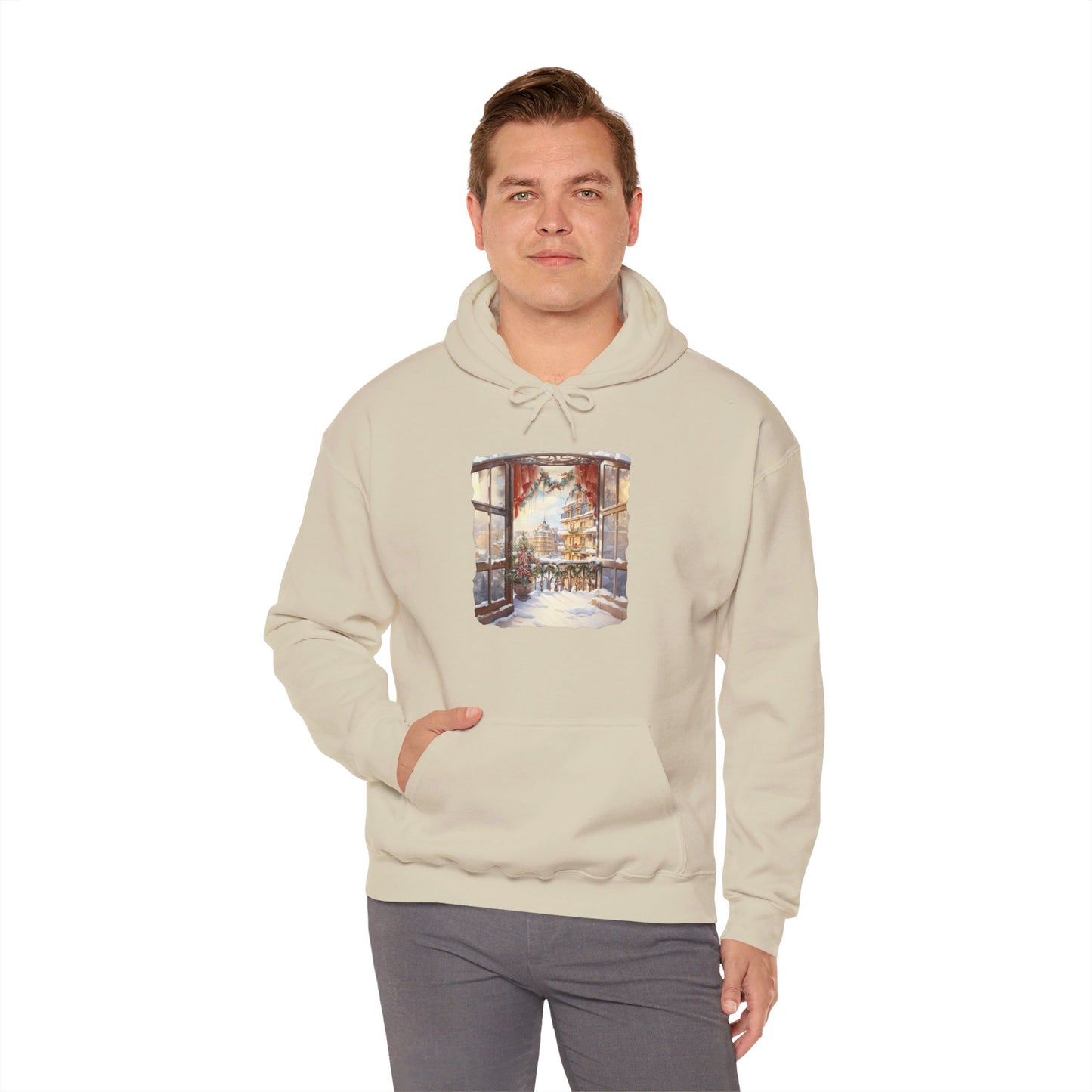 Christmas City To The Window - Hooded Sweatshirt