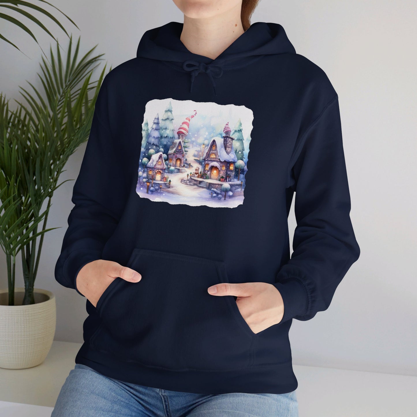 Snowy Christmas Village 4 - Hooded Sweatshirt