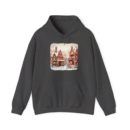 Snowy Christmas Village 11 - Hooded Sweatshirt