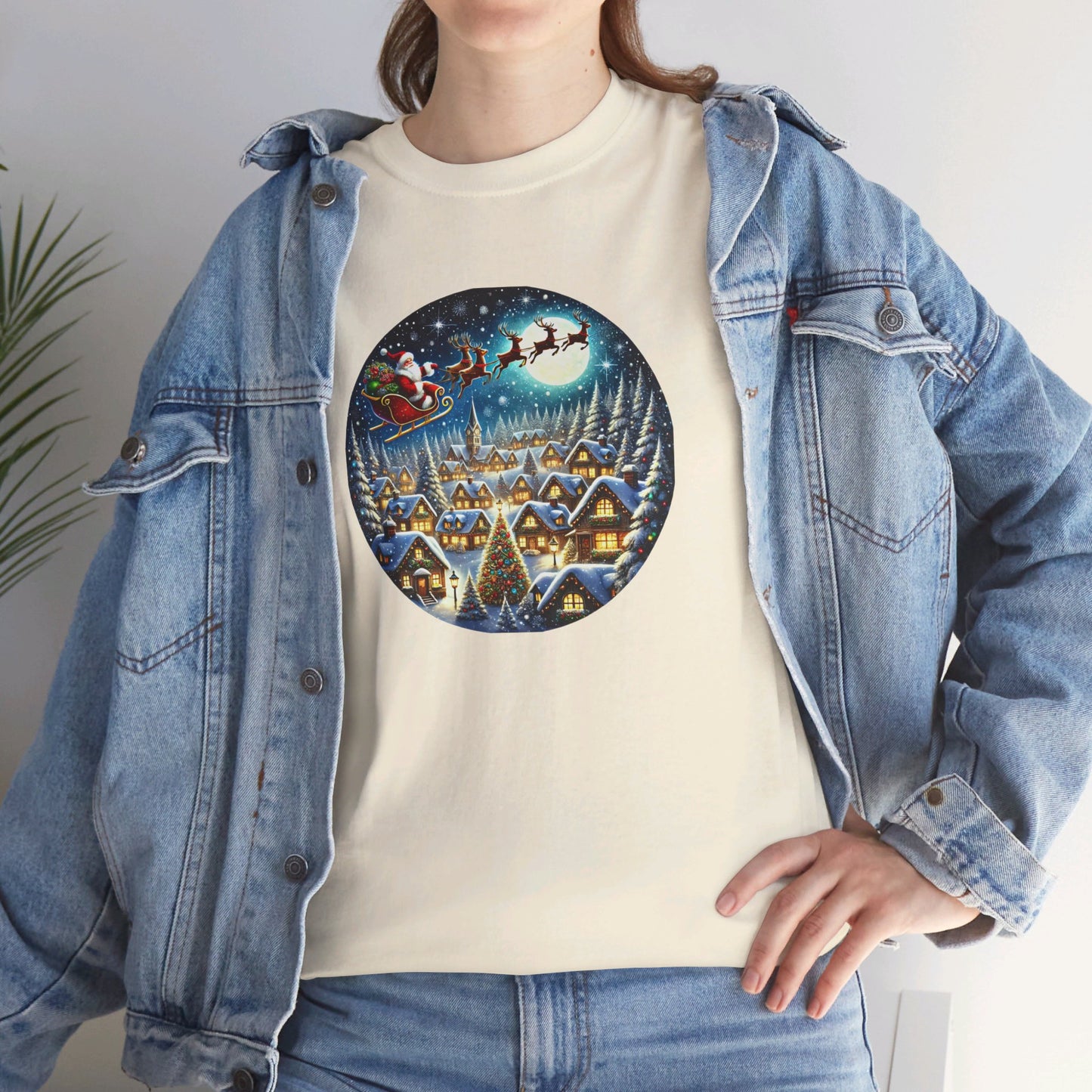 Santa's Snowy Flight - T-Shirt