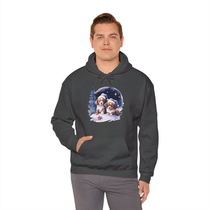 Snowy Christmas Dogs - Hooded Sweatshirt