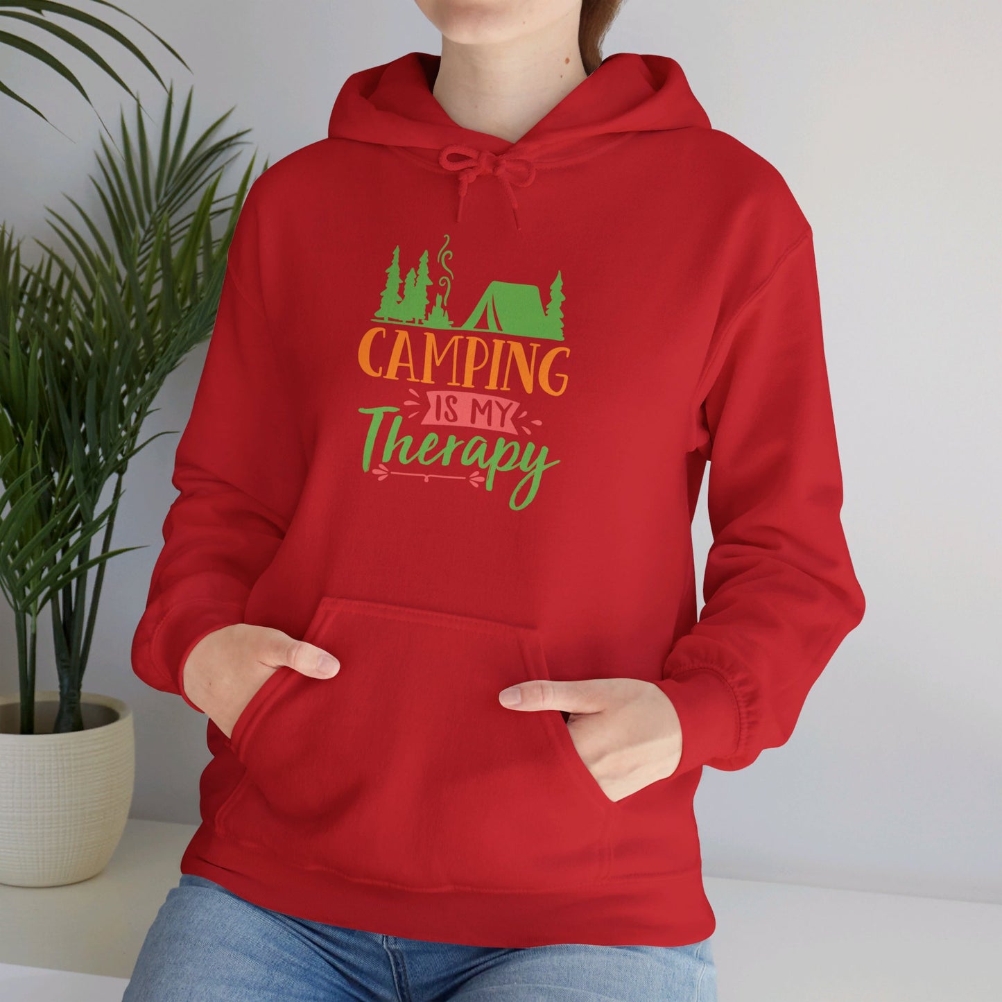 Camping Is My Therapy - Hooded Sweatshirt