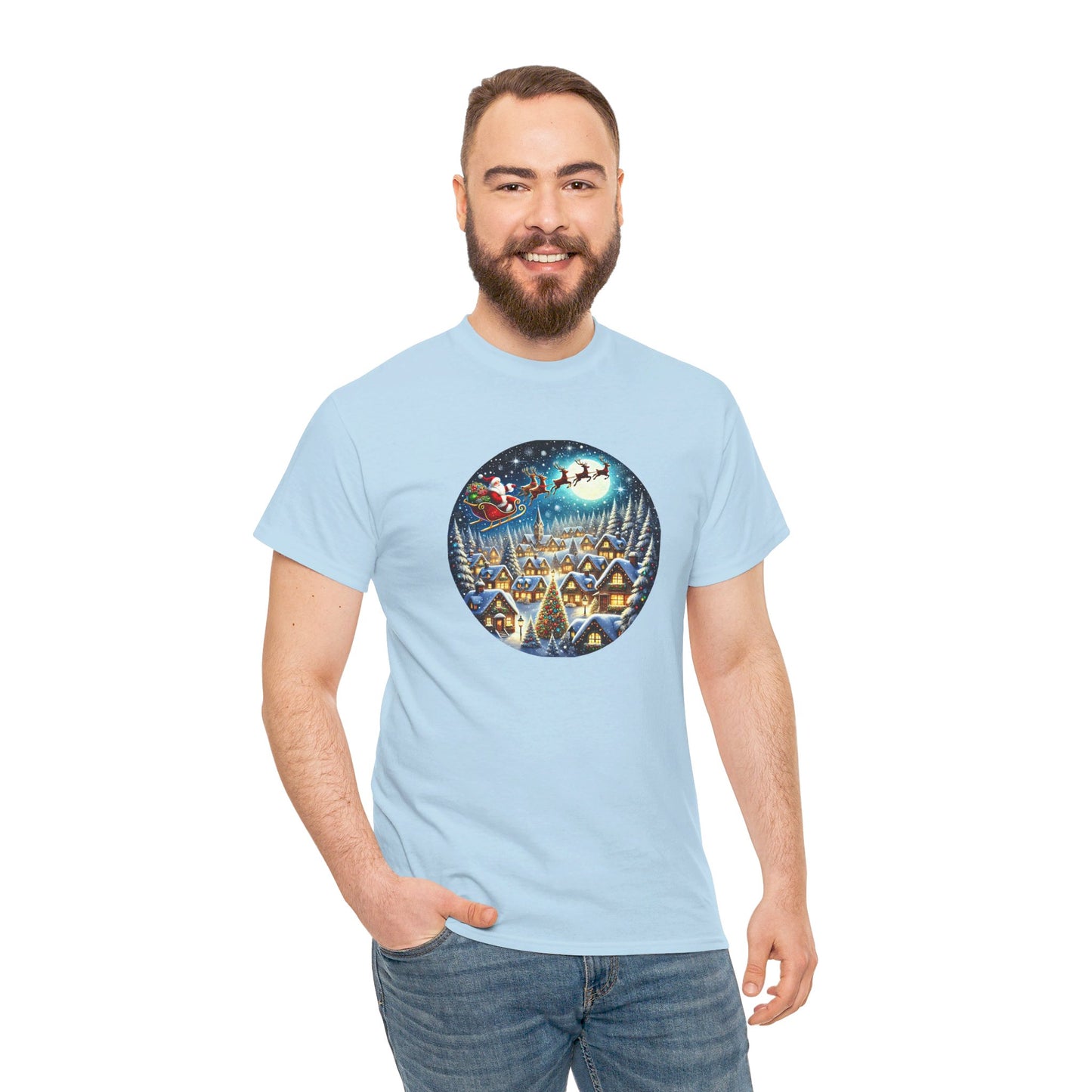 Santa's Snowy Flight - T-Shirt