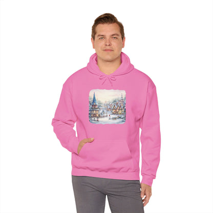 Snowy Christmas Village 2 - Hooded Sweatshirt