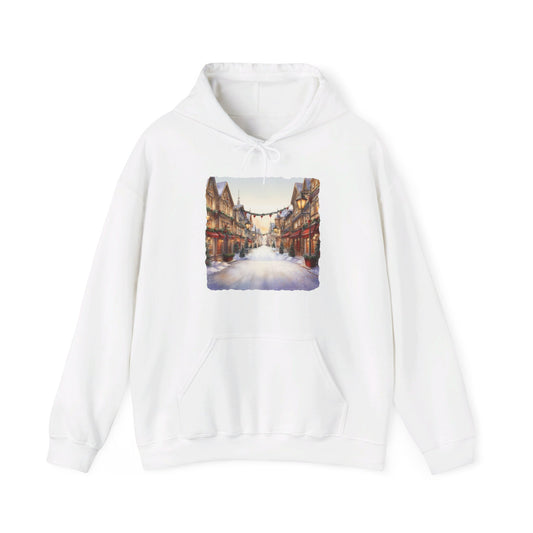 Snowy Christmas Village 9 - Hooded Sweatshirt