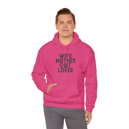 Wife Mother Cat Lover, Pure Joy - Hooded Sweatshirt