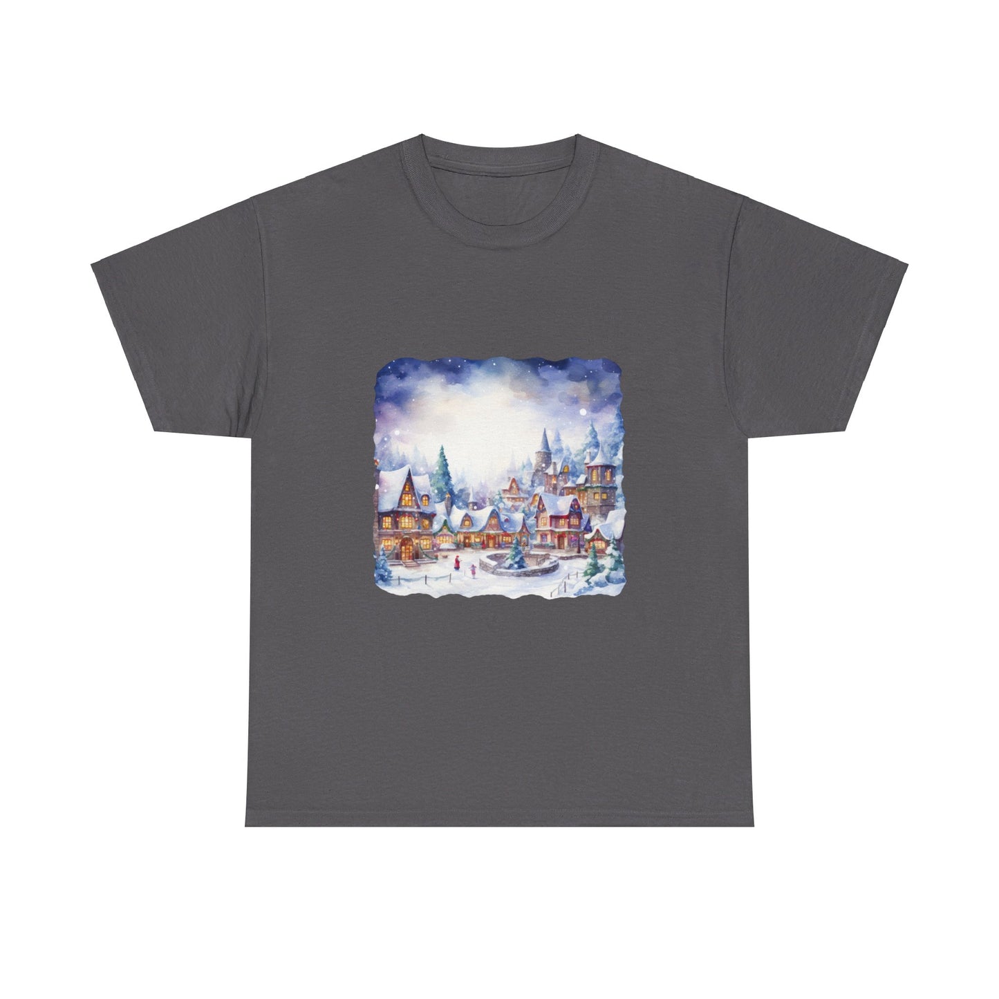 Snowy Christmas Village 5 - T-Shirt