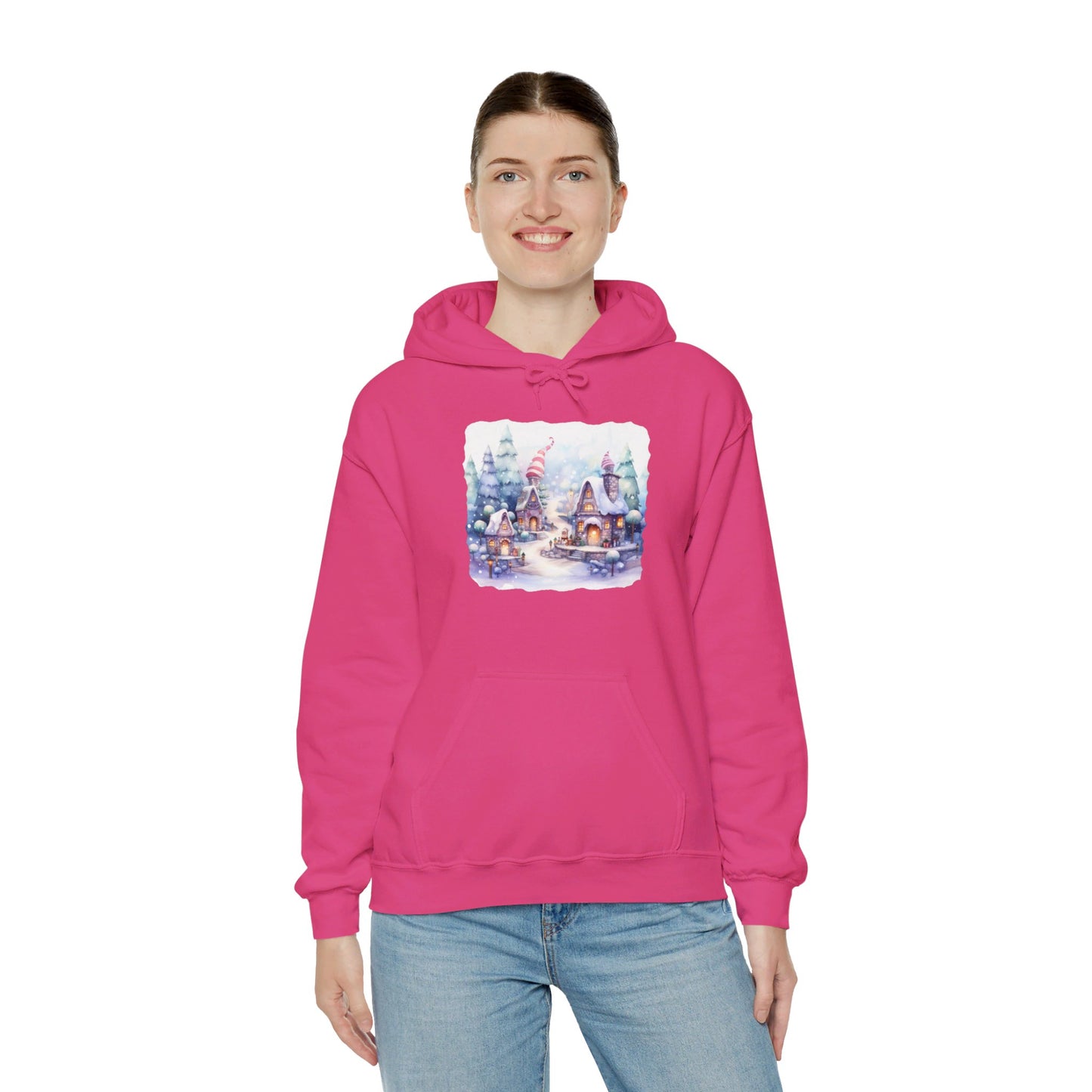 Snowy Christmas Village 4 - Hooded Sweatshirt