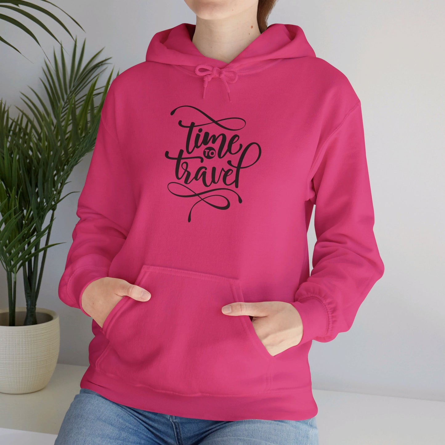 Adventure Awaits, Time to Travel Now - Hooded Sweatshirt