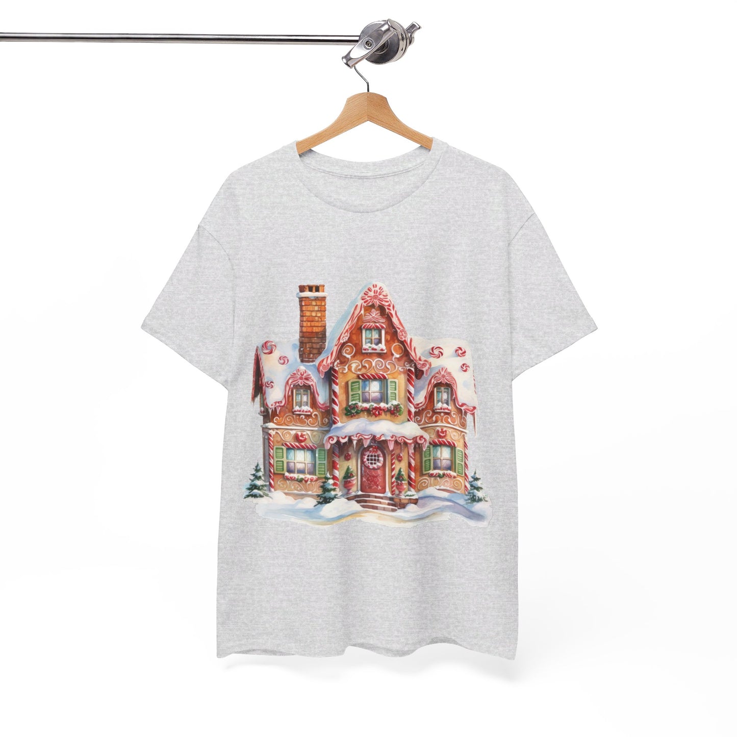 Christmas Snowy Village-14-T-Shirt