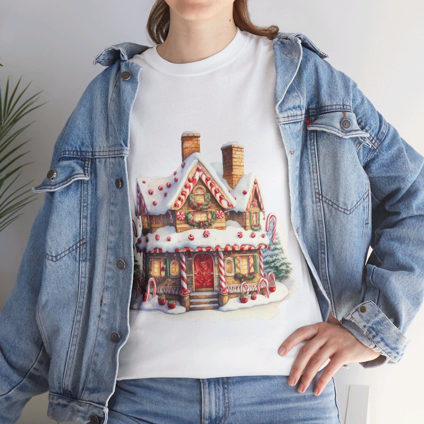 Snowy Christmas Village-15-T-Shirt