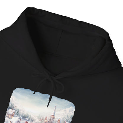 Snowy Christmas Village - Hooded Sweatshirt