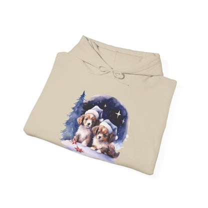 Snowy Christmas Dogs - Hooded Sweatshirt