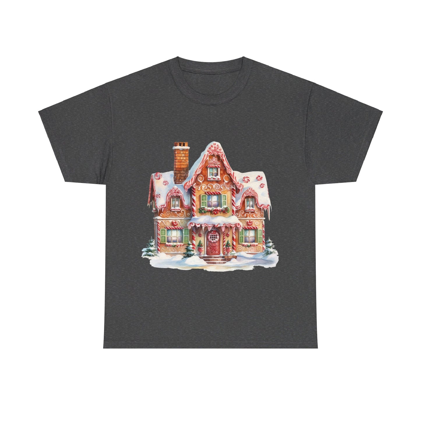 Christmas Snowy Village-14-T-Shirt