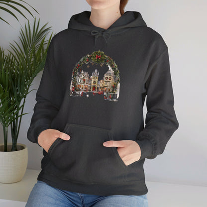 Village Christmas Eve - Hooded Sweatshirt