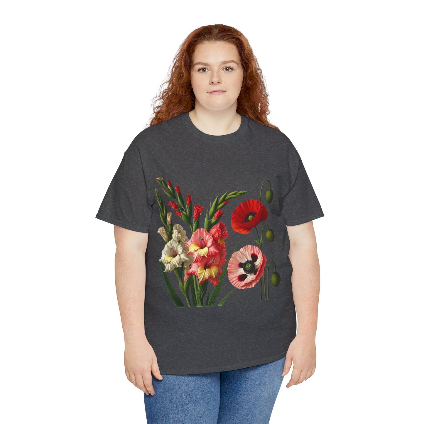 August Flowers - Birth Month - T-Shirt