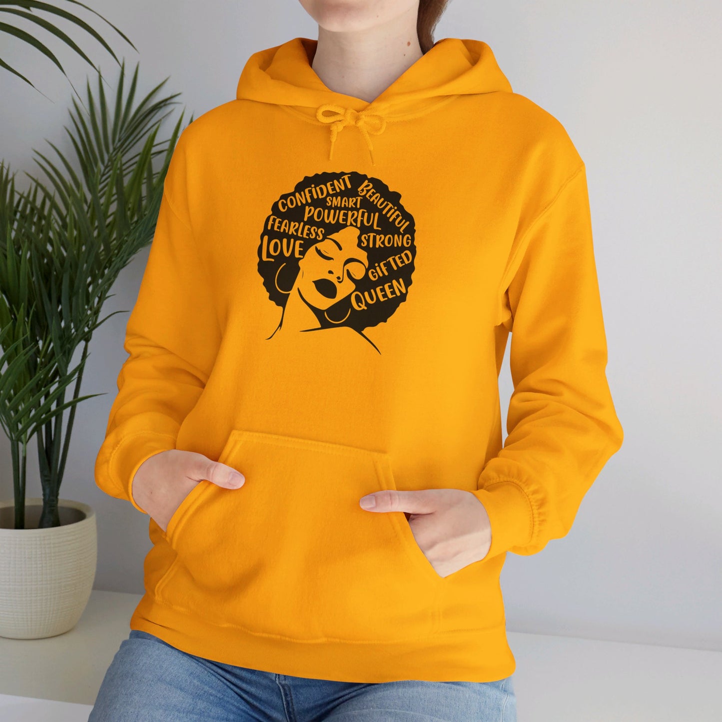 Afro Lady Inspirational - Hooded Sweatshirt