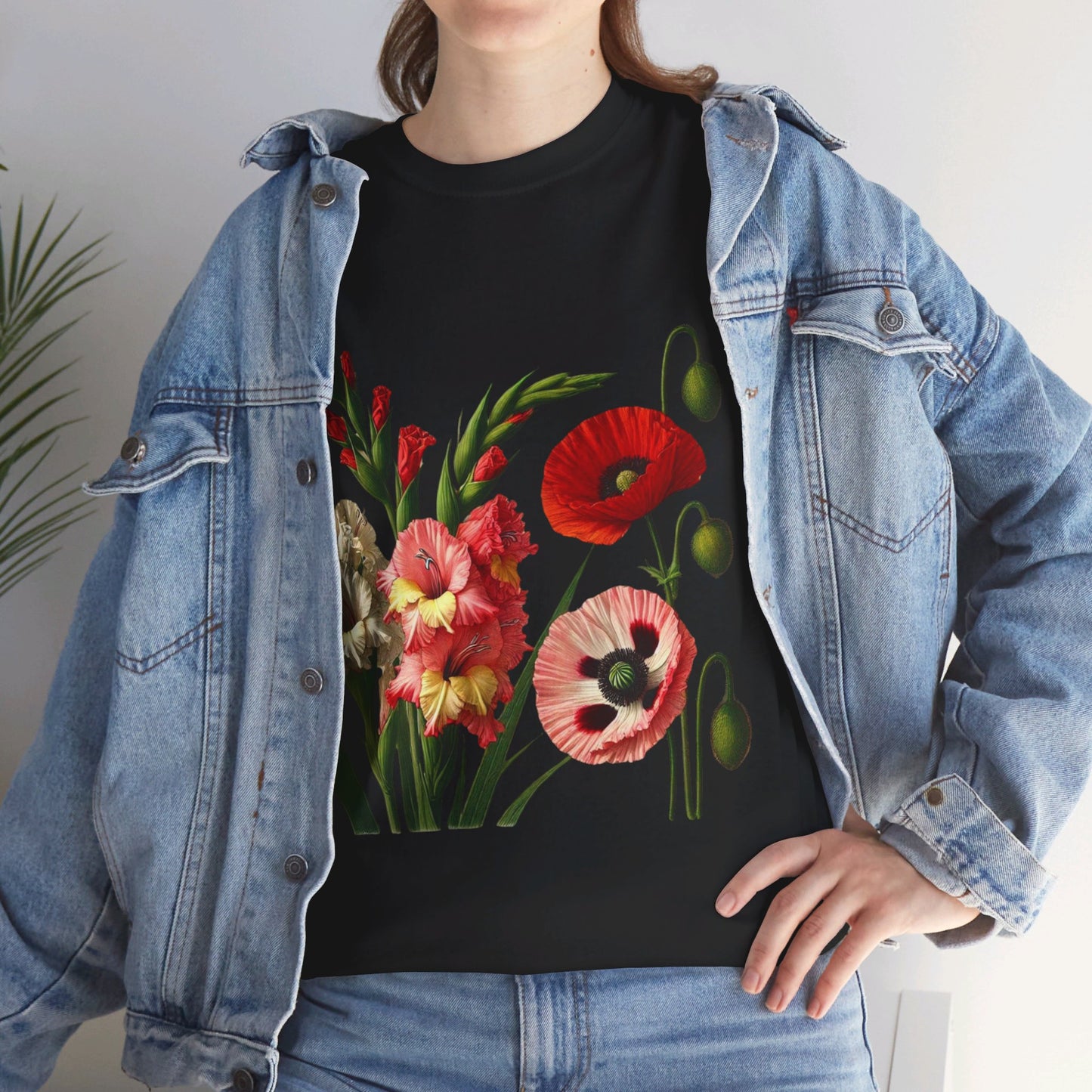 August Flowers - Birth Month - T-Shirt