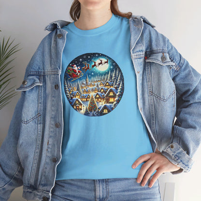 Santa's Snowy Flight - T-Shirt