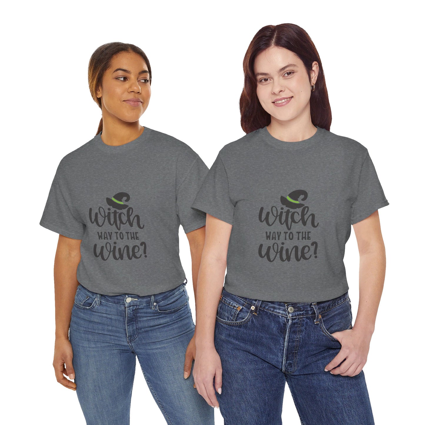 Witch way to the wine-T-Shirt