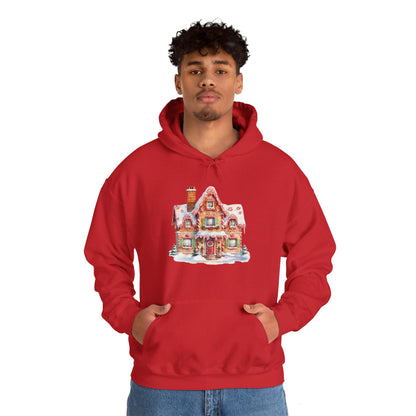 Snowy Christmas Village 14 - Hooded Sweatshirt