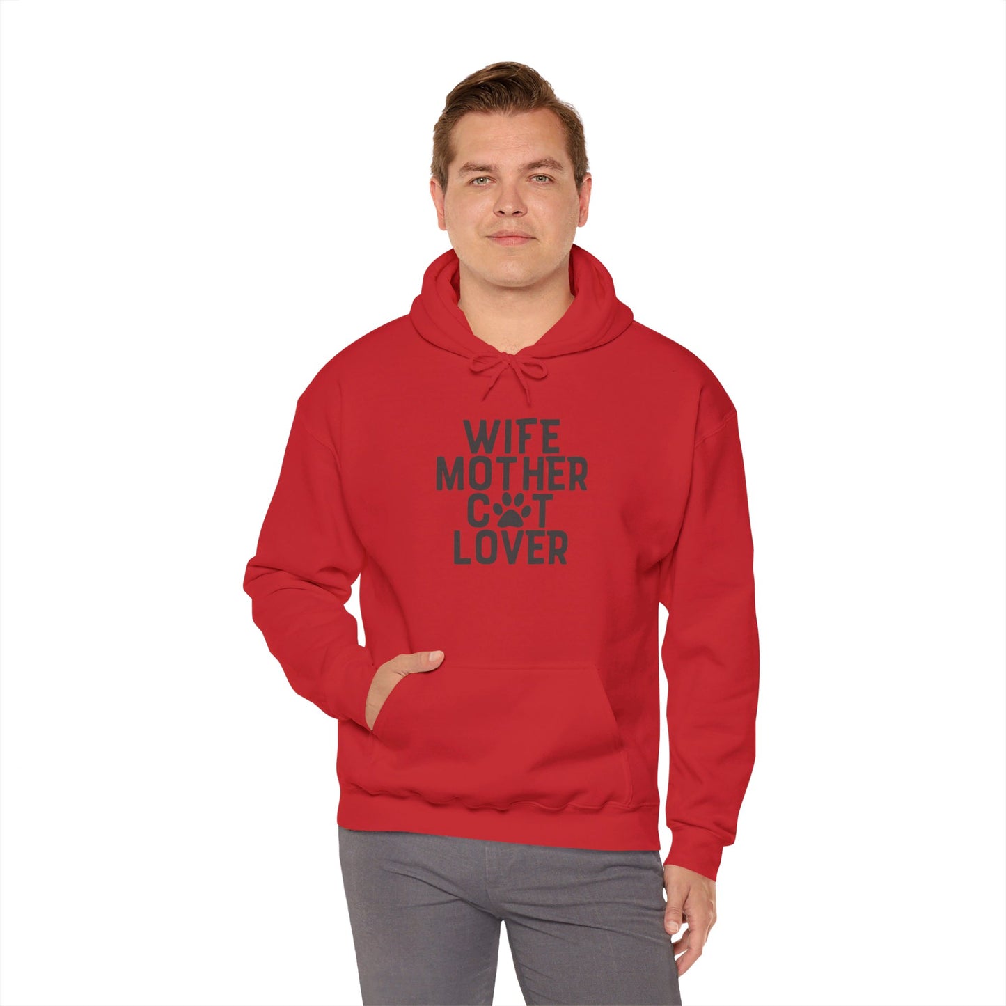 Wife Mother Cat Lover, Pure Joy - Hooded Sweatshirt