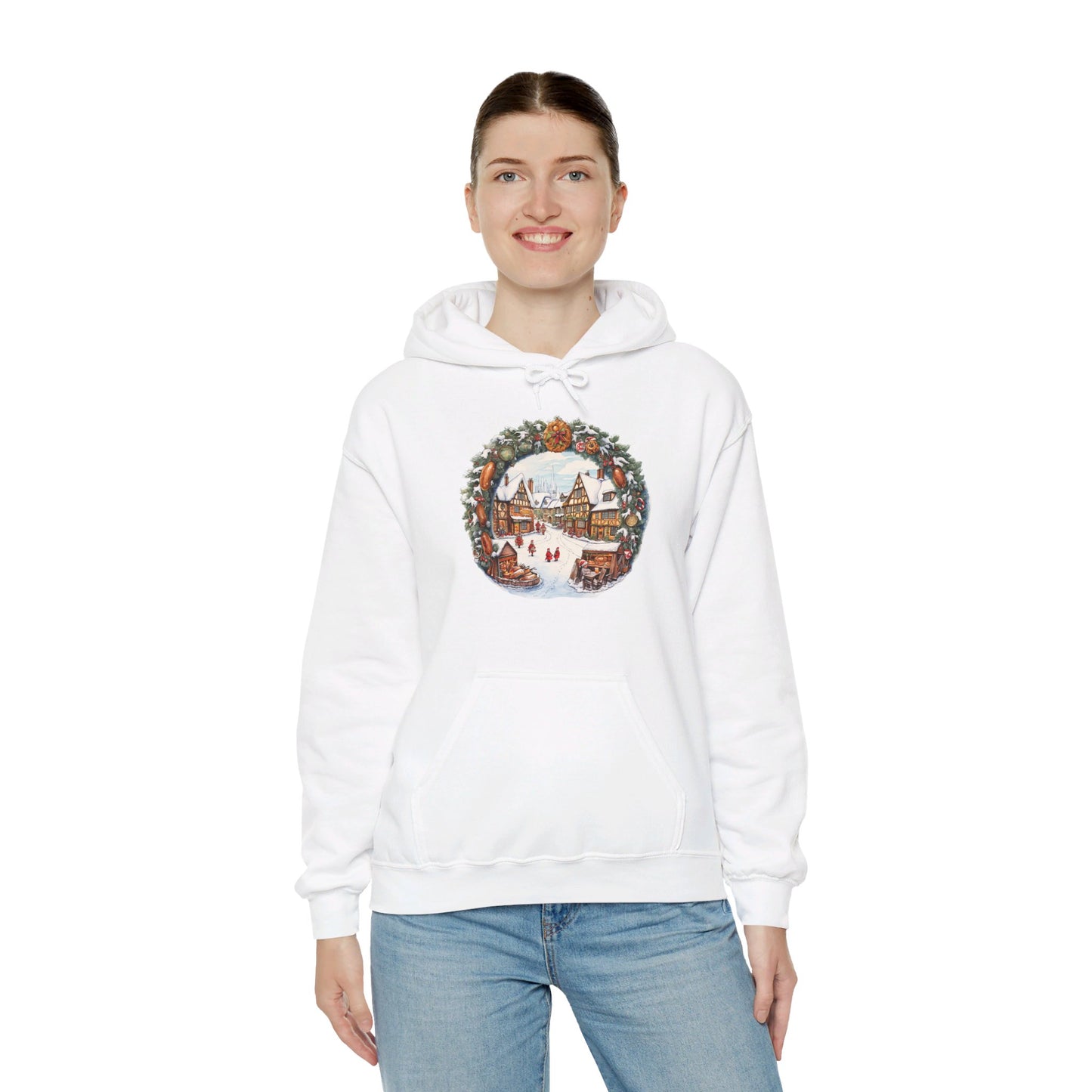 Village Yuletide Joy - Hooded Sweatshirt