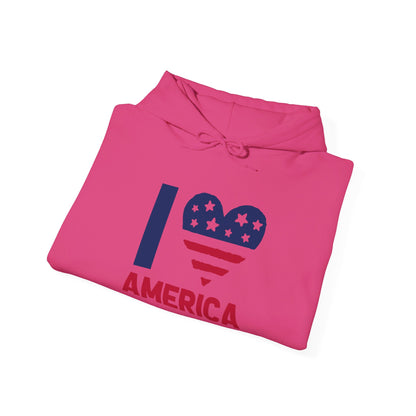 Heartfelt Love for the America - Hooded Sweatshirt