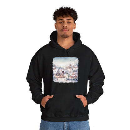 Snowy Christmas Village - Hooded Sweatshirt