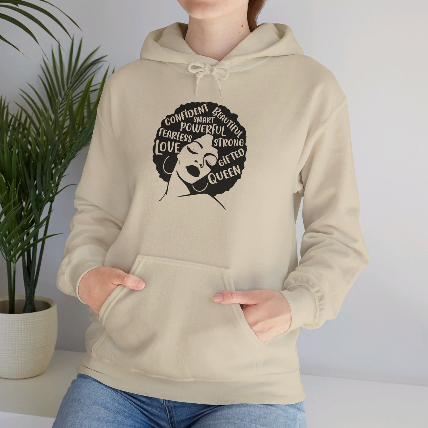 Afro Lady Inspirational - Hooded Sweatshirt