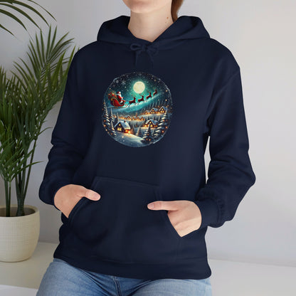 Moonlit Santa Ride - Hooded Sweatshirt