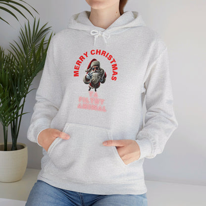 Merry Christmas - Ya Filthy Animal Unisex Heavy Blend™ Hooded Sweatshirt